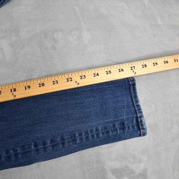 American Eagle Jeans Womens 6 Reg 27x27 Hi-Rise Jegging Distressed Blue Denim - Picture 11 of 12